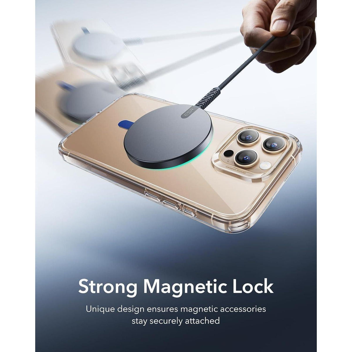 MagSafe Metallring für Handyhüllen, Dunkelblau, 2 Stück