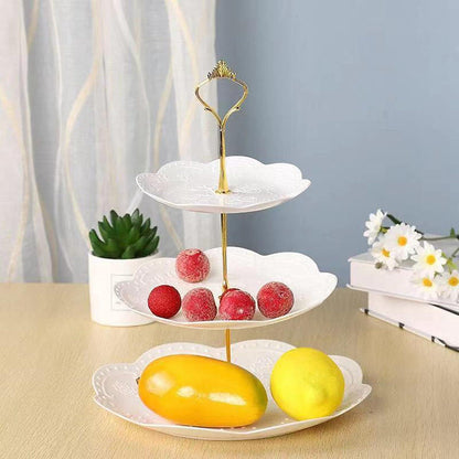 Dessertständer Kunststoff 3 Ebenen Cupcake Süßigkeiten Hochzeit Geburtstag Tischdekoration