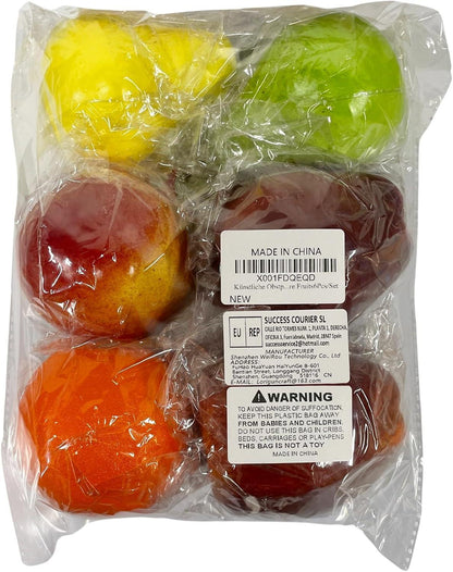 Künstliche Obstpackung, Simulations-Obst-Set, Faux-Obst, Partydekoration 6er-Set