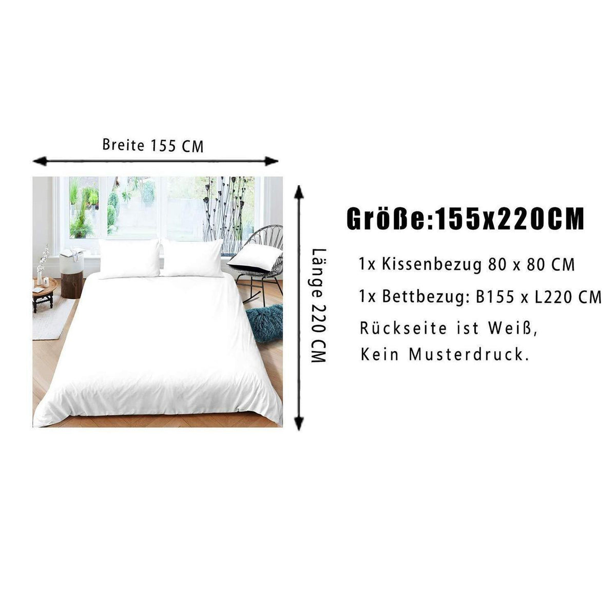 Kinder Bettwäsche Set Galaxie Konstellation 155x220cm