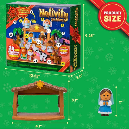 JOYIN 24-teiliger Weihnachts-Adventskalender 2026, Krippen