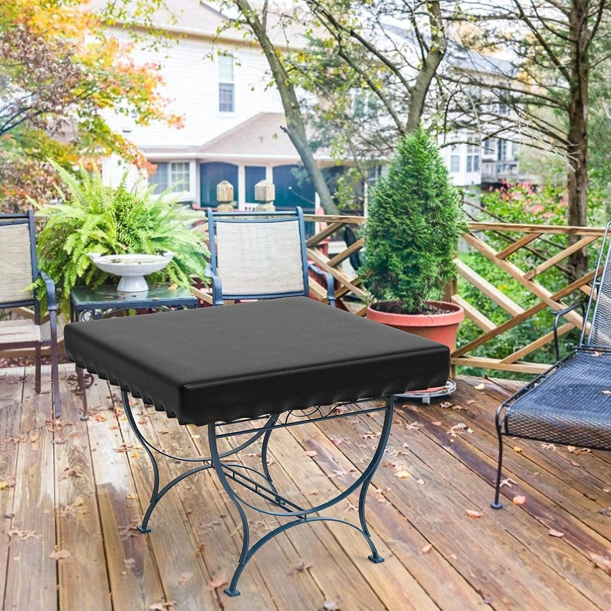 Gartentisch Abdeckung 92x92x16cm Wasserfest Schutzhülle für Gartenmöbel