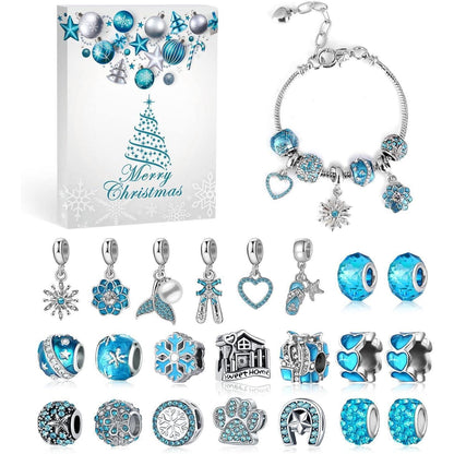 MJARTORIA Himmelblau Schmuck Adventskalender 2026 für