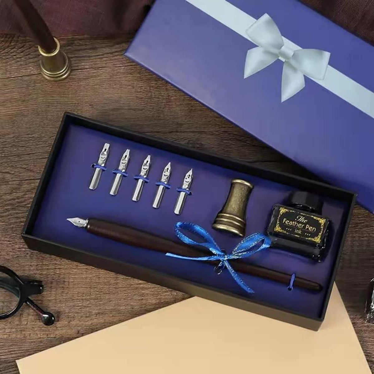 Kalligraphiestift-Set mit Federn & Tinte – Ideal zum Lernen