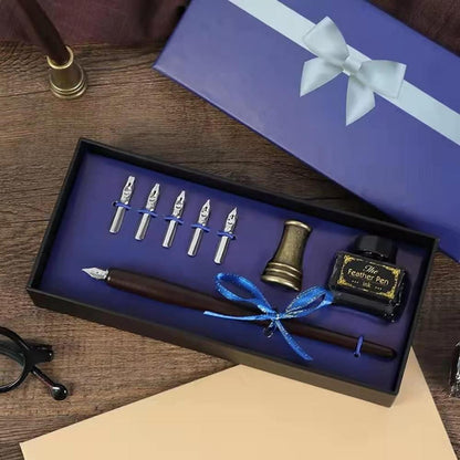 Kalligraphiestift-Set mit Federn & Tinte – Ideal zum Lernen