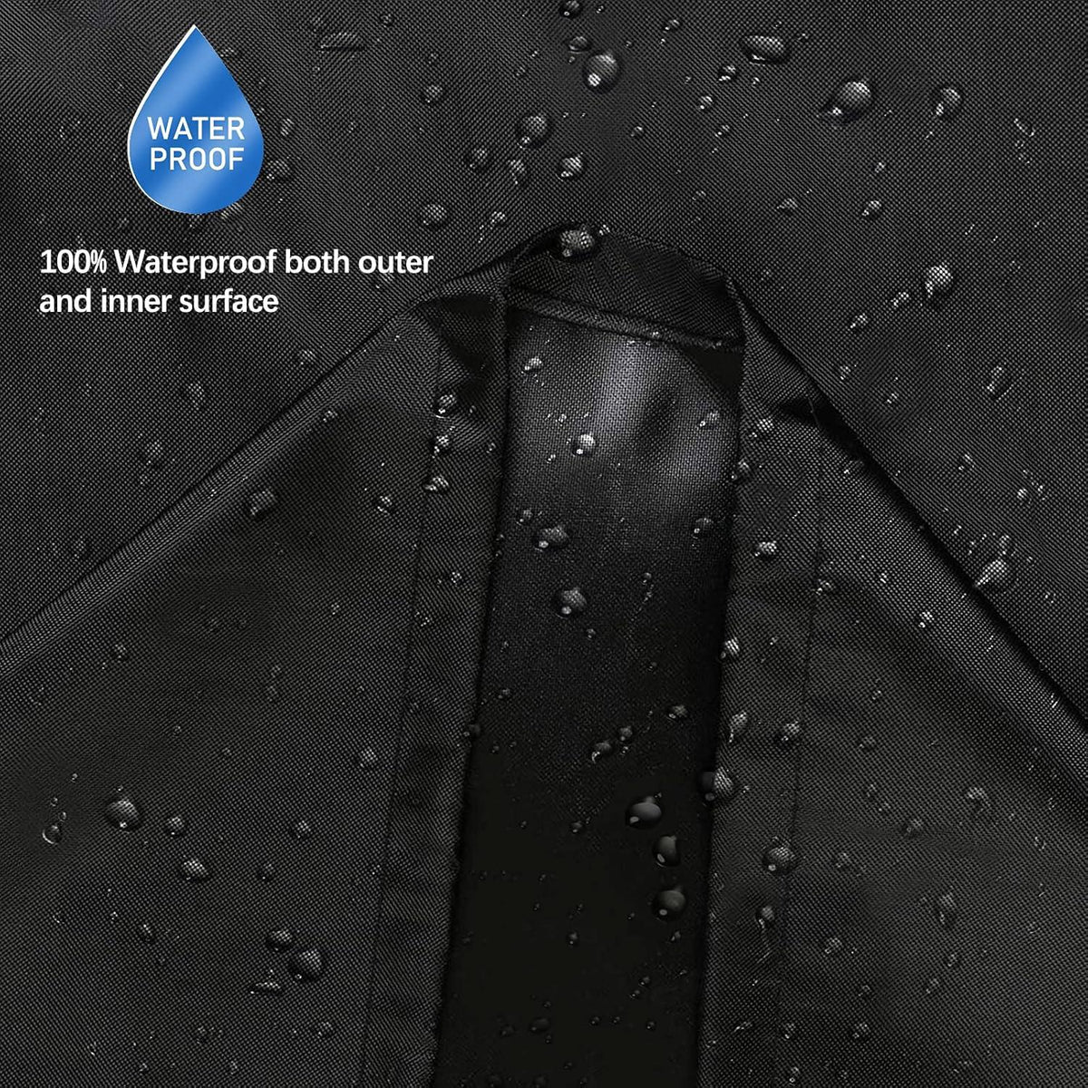 Feuerstellen Abdeckung Runde Wasserdicht 90x60cm Schwarz 500D Oxford