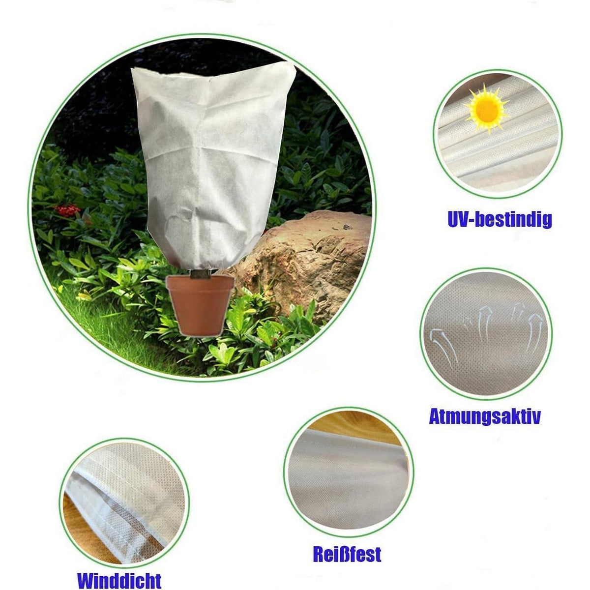 Winterschutz Pflanzenabdeckung 250x360cm - 3er Set