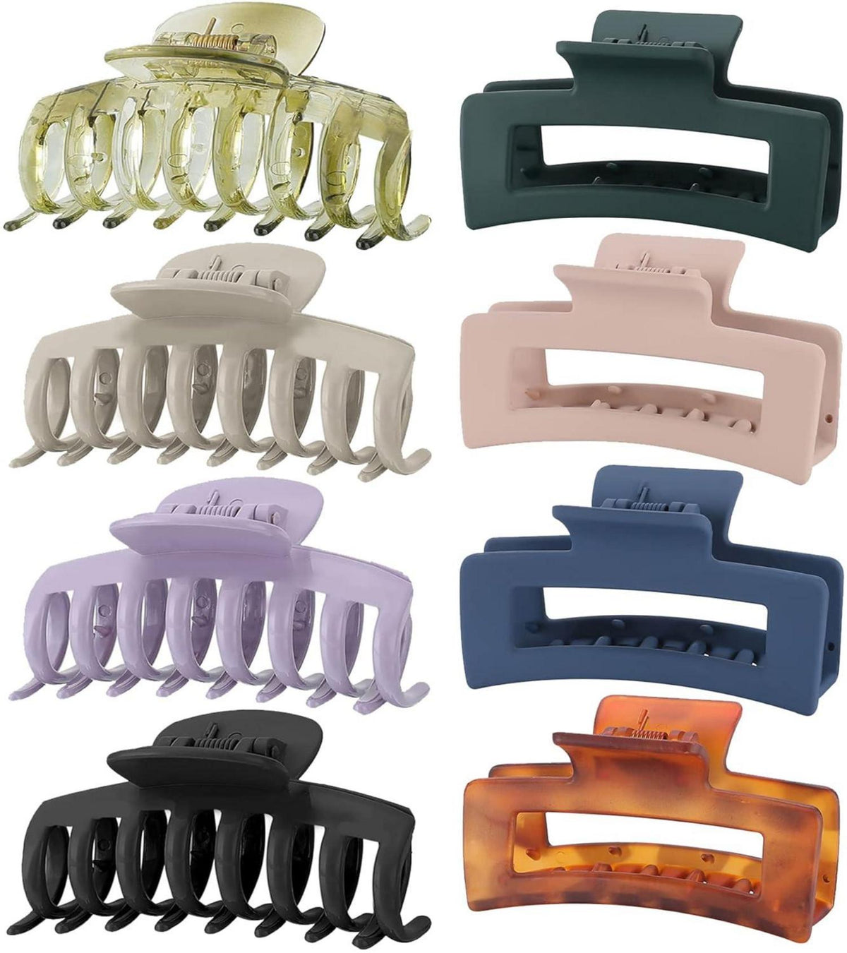 Haarklammer 8 Stück 8cm Haarspangen dickes Haar Jaw Clips