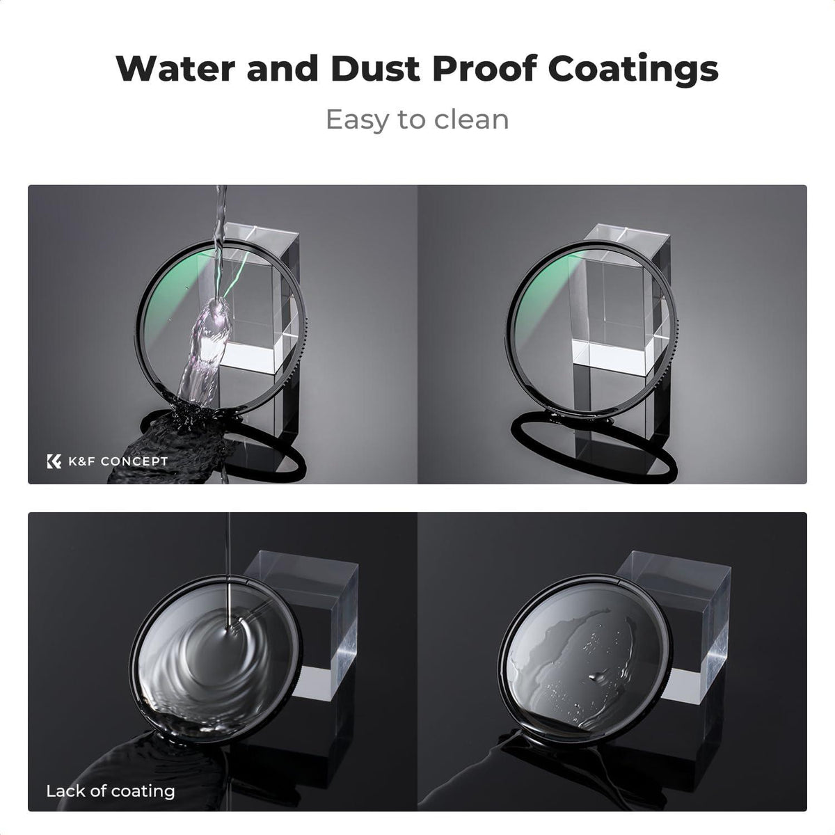 55mm Filter Set Polfilter CFL MCUV mit Metalldeckel & Tasche