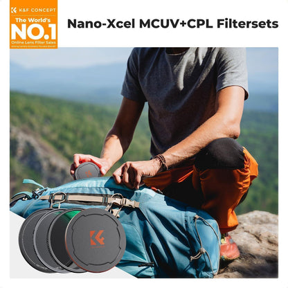 K&F Concept 82mm Filter Set & Objektivdeckel, Nano X-Serie