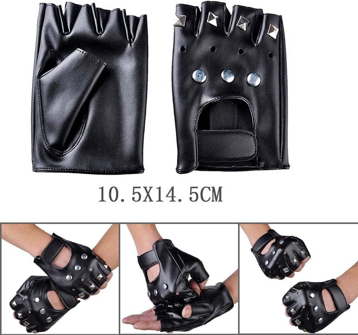 Punk Gothic Rocker Kit 70er 80er 90er Jahre Schwermetall Disco Kostüm Zubehör Tattoo Ärmel Handschuhe Kette Arm Fake Tattoo Cover