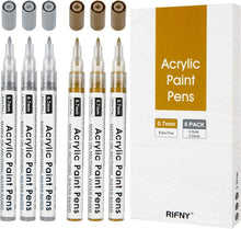 Acrylstifte 0,7mm Gold Silber Set 3 Gold 3 Silber
