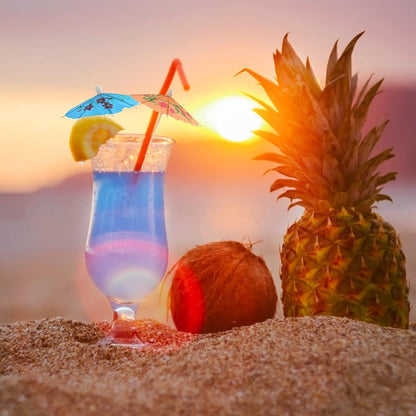 50 Cocktail-Schirmchen 10cm Bunt für Partys & Sommerfest