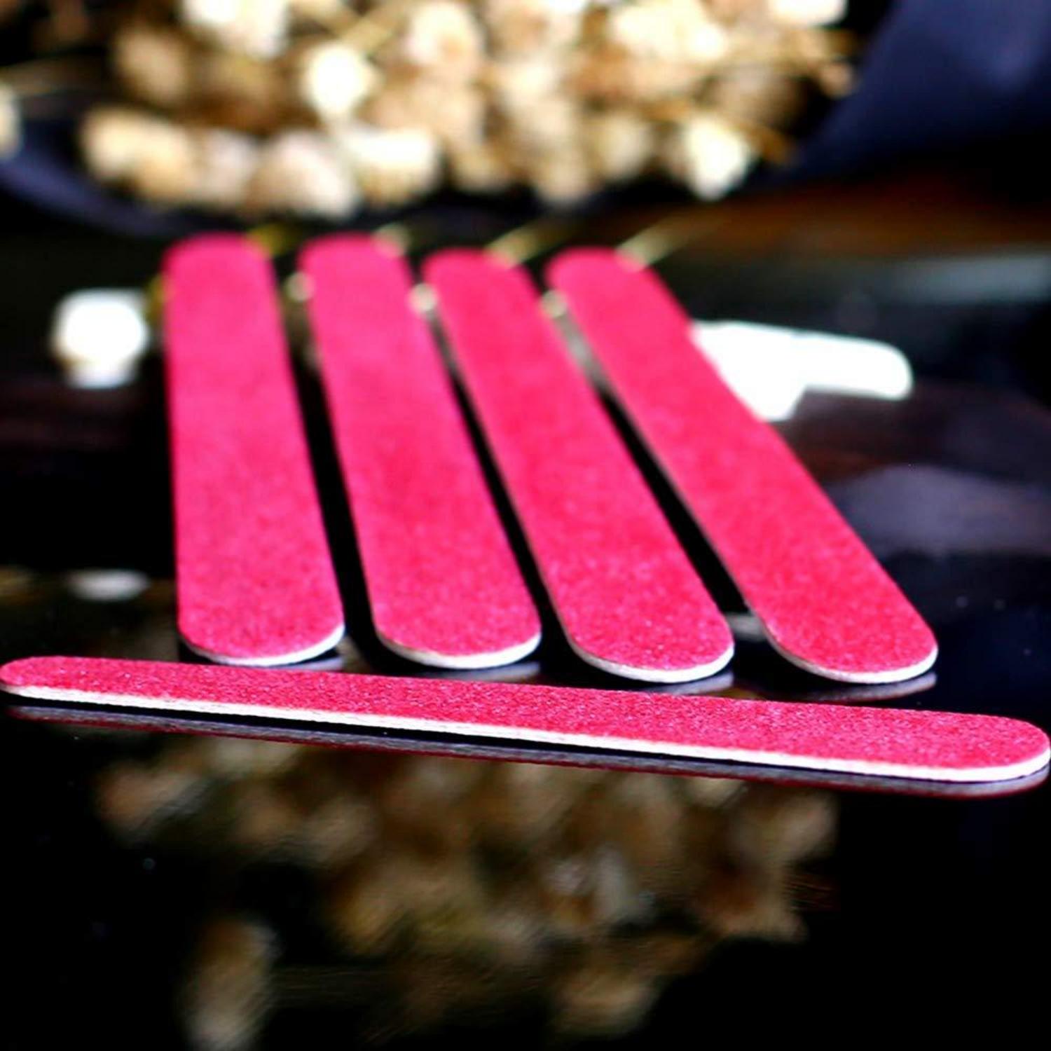 100 Mini-Nagelfeilen doppelseitig Körnung 180/240 tragbar professionell