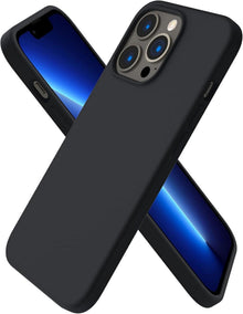 iPhone 13 Pro Silikon Case Ultra Dünn Flüssig Schwarz