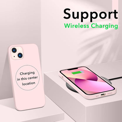 Silikon Hülle für iPhone 13 6,1 Zoll - Ultra Dünn Vollschutz - Flüssig Silikon