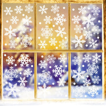 Schneeflocken Weihnachten Fensteraufkleber 372 Stück PVC Selbstklebend
