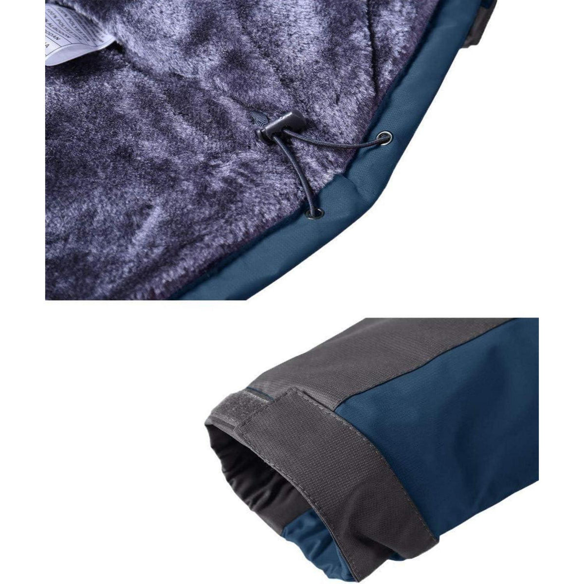 Herren Winterjacke Wasserdicht Warm Blau Skijacke Outdoor