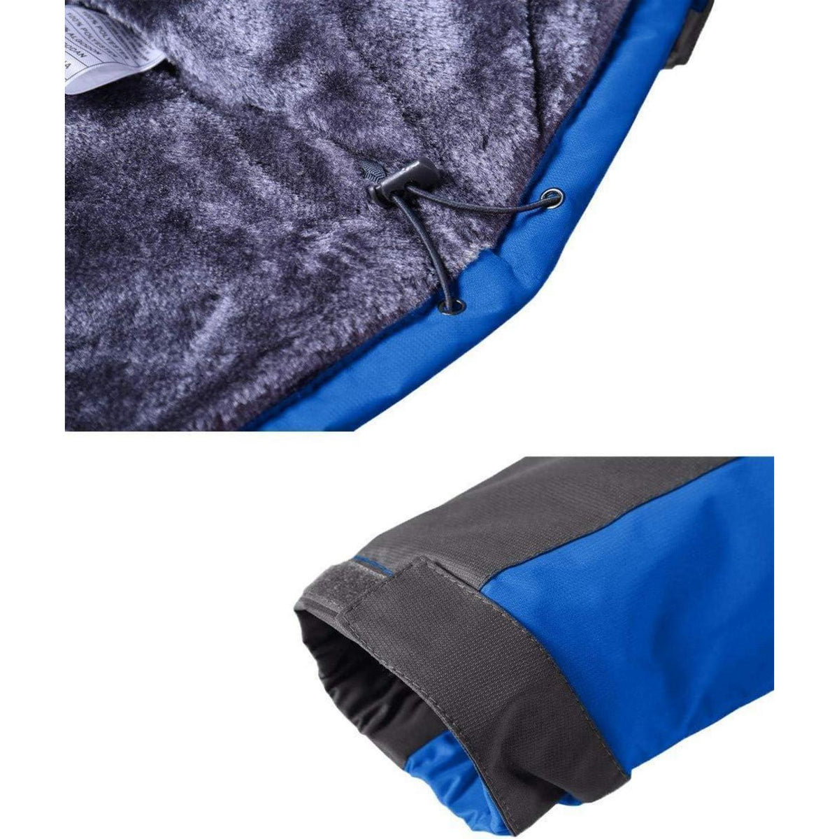 Herren Winterjacke Wasserdicht Warm Gefüttert Skijacke Königsblau