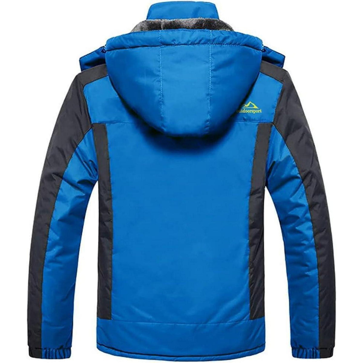 Herren Winterjacke Wasserdicht Warm Königsblau 3XL