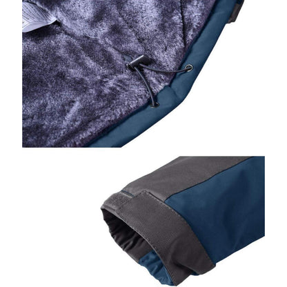 Herren Winterjacke Wasserdicht Warm Blau XL