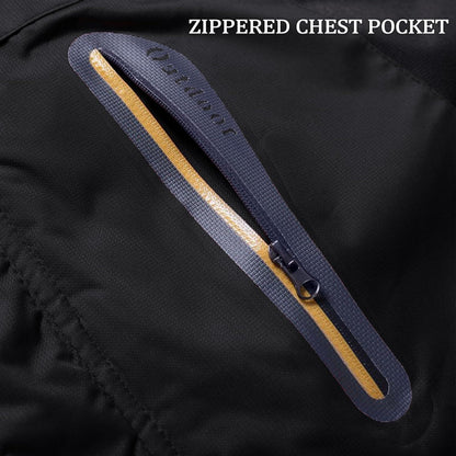 Herren Winterjacke Wasserdicht Warm Gefüttert Skijacke Schwarz
