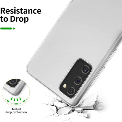 Samsung Galaxy S20 FE Hülle + 2 Panzer Schutzglas - Ultra Transparent TPU