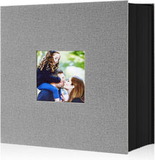 Fotoalbum 10x15cm 600 Fotos Leinen Einsteckalbum Grau