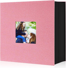 Fotobuch Fotoalbum 10x15cm 600 Bilder Leinen Einsteckalbum Rosa