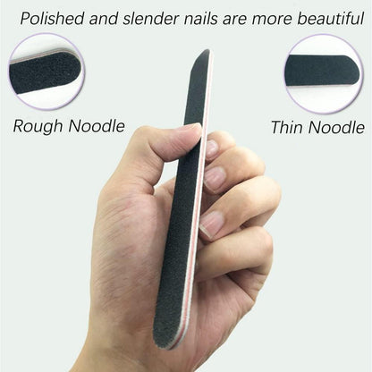 10 Stück Doppelseitige Nagelfeilen 100/180 für Nägel - Professionelles