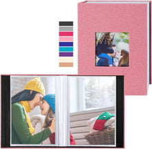 Fotoalbum 10x15 Leinen Einsteckalbum 100 Taschen 2 Packungen Rot