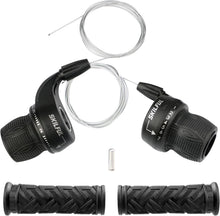 Fahrrad Schalthebel 3x7 Revoshifter Set 7 Fach Drehgriff-Schalthebel