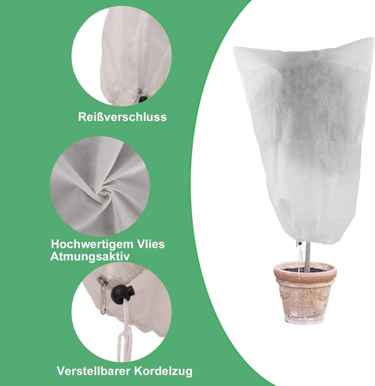Velity Winterschutz Pflanzen Vlieshaube Frostschutz