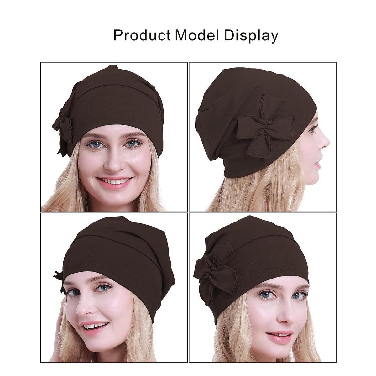 Chemo-Turban aus Bio-Baumwolle für Damen, leicht, hautfreundlich