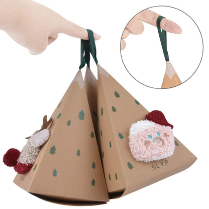 Weihnachtssocken Damen 3 Paar Kuschelsocken mit Tiermuster