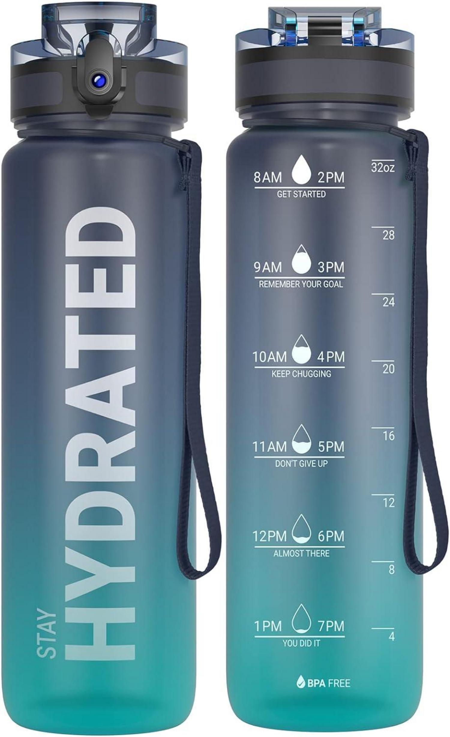 Sport Trinkflasche BPA-frei Tritan 1L Auslaufsicher Gym