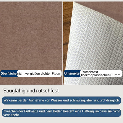 DFIONC Fußmatte innen waschbar Schmutzfangmatte Türmatte