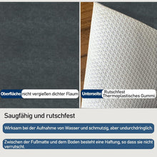 DFIONC Fußmatte innen Dunkelgrau 40x60 cm waschbar