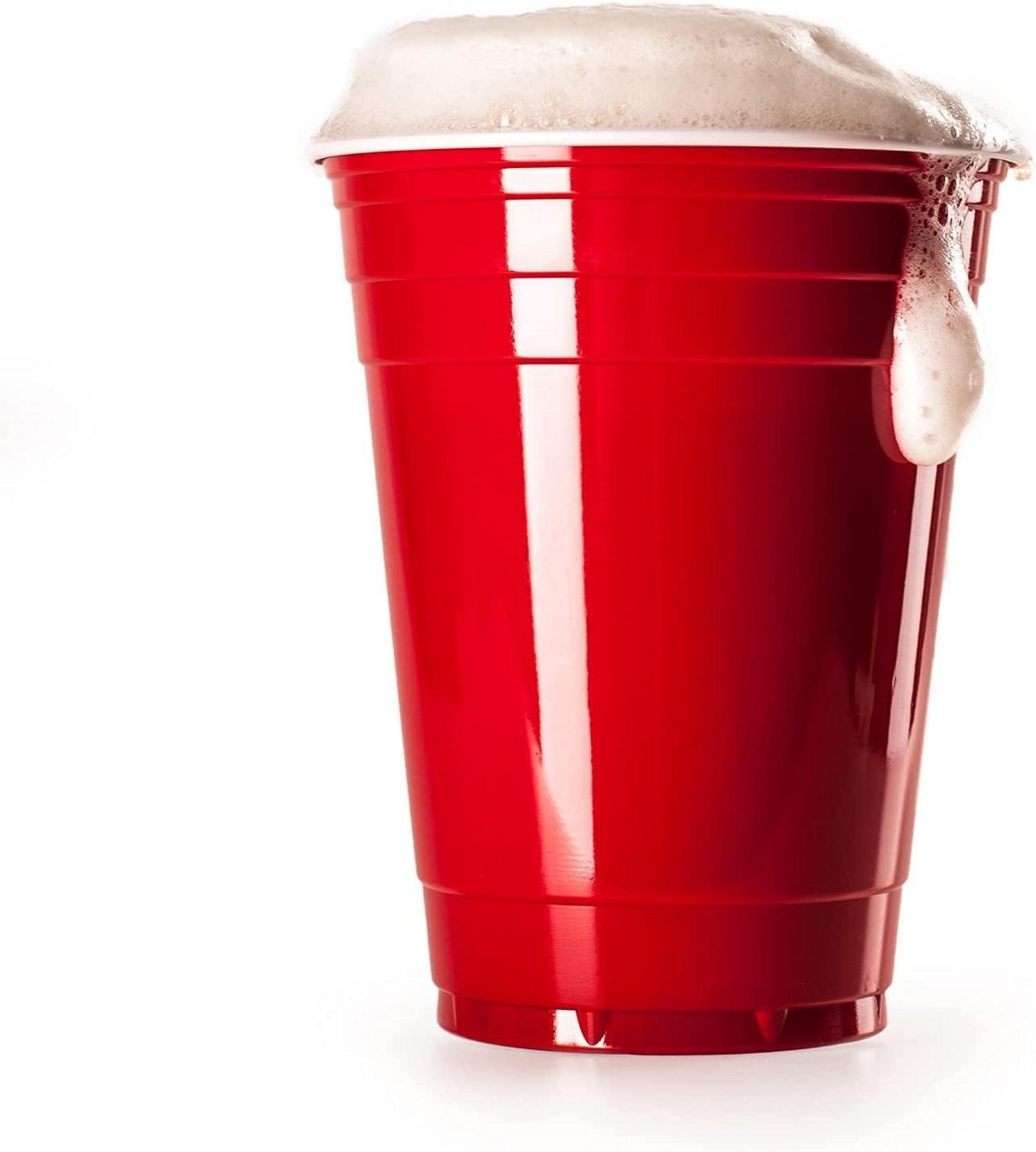 Beer Pong Set 50 Becher 5 Bälle 473ml Partybecher Bierpong