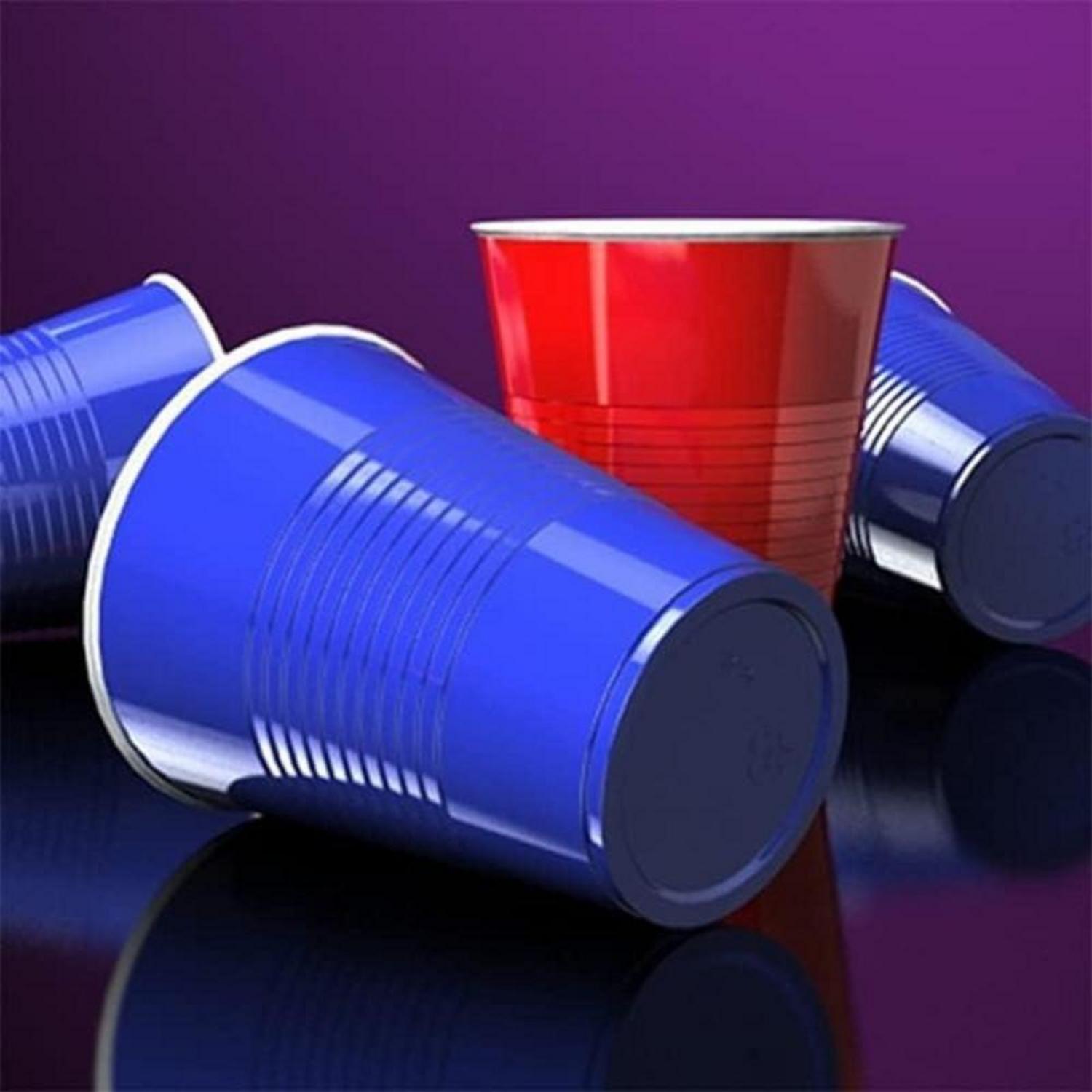 Beer Pong Becher Set 50 Becher 5 Bälle 473ml Party Plastikbecher