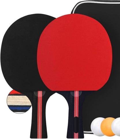 Tischtennisschläger Set 2 Schläger 3 Bälle Tasche Ping Pong