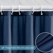 Duschvorhang Schmal 80x180 Textil Polyester Dunkelblau 6