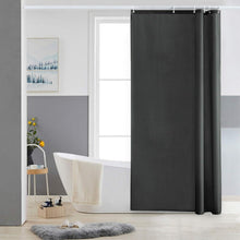 Duschvorhang Eck Dusche Polyester Textil Dunkelgrau 90x180cm