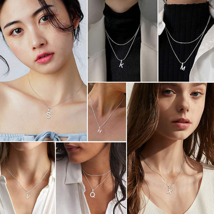 925 Silber Initialen Kette Buchstabe O | Damen Mädchen Schmuck