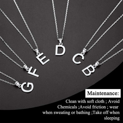 925 Silber Initialen Kette Buchstabe O | Damen Mädchen Schmuck