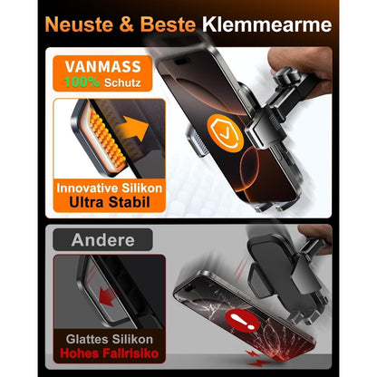 Handyhalterung Auto mit Starkem Saugnapf & Lüftungsclip