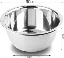 Edelstahl Rührschüssel 30cm - Stilvolles Design, leicht zu
