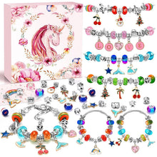 DIY Armband Set Mädchen Geschenkbox Kristallperlen Einhorn