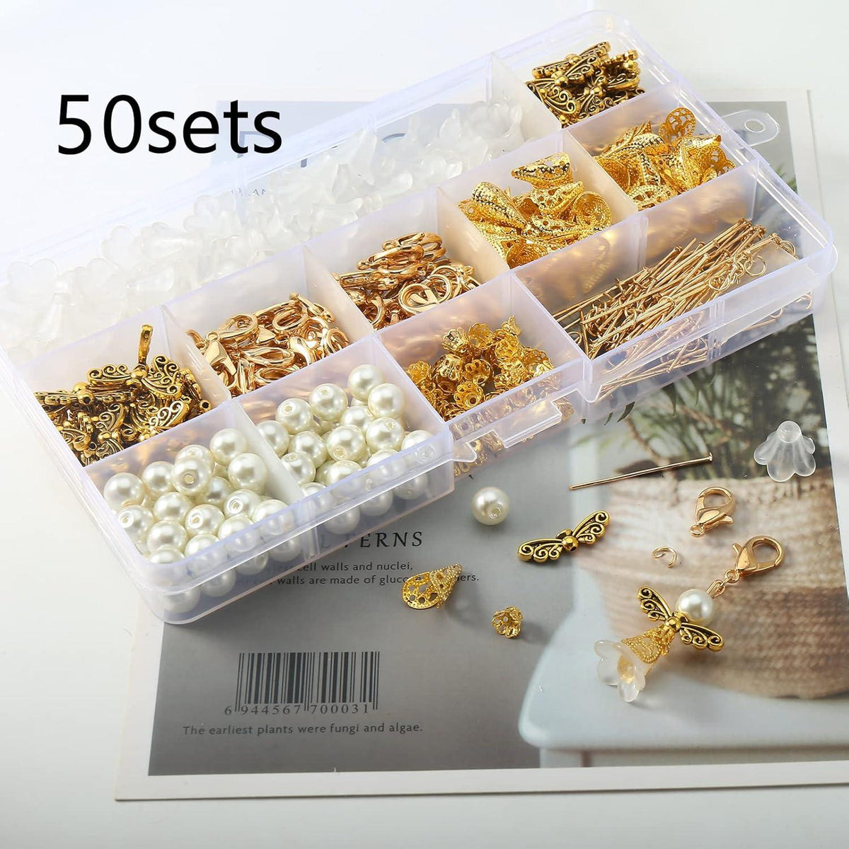 60 Sets Schutzengel selbst machen DIY Bastelset mit Zubehör