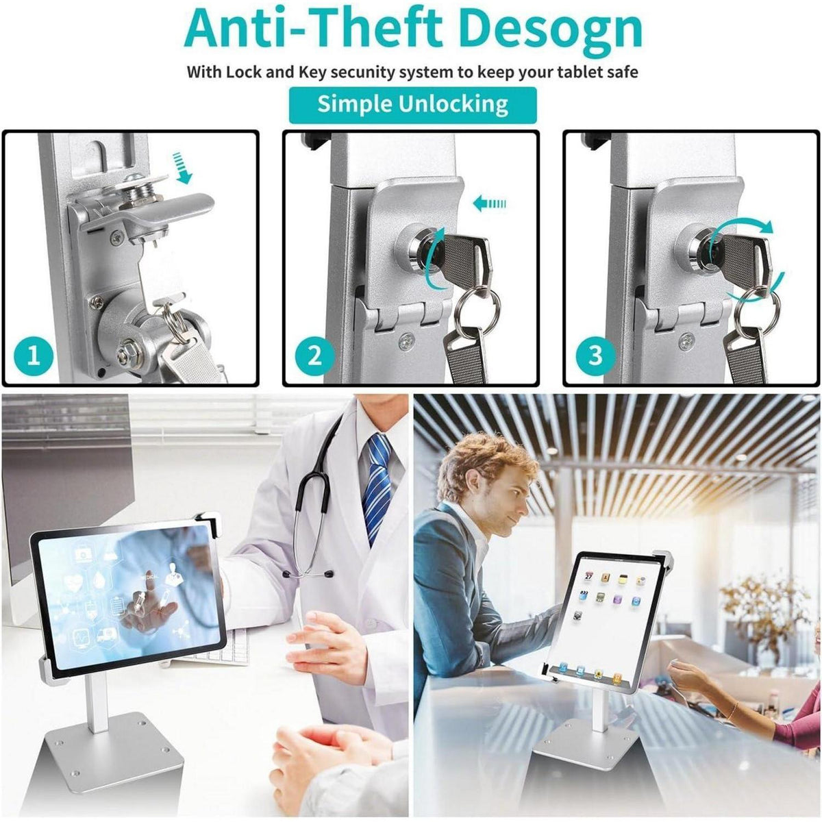 Tablet Halterung mit Diebstahlschutz – Kiosk & Commercial